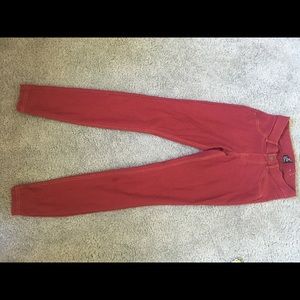 Burgundy Hue jean leggings